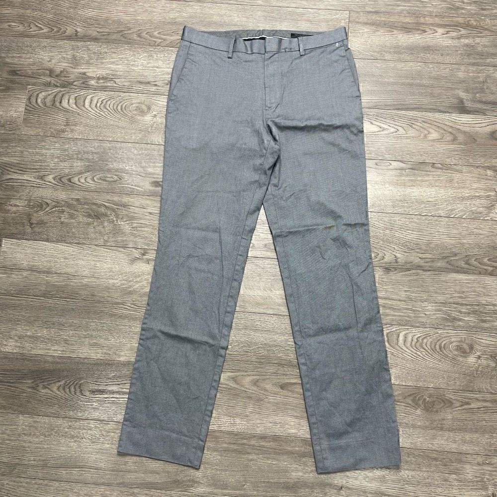 Banana Republic Pants Women's 32x34 Slim Fit Stretch Flat Front Gray